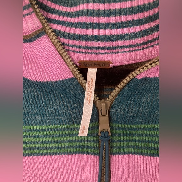 Free people retro stripe crop sweater - Picture 3 of 5